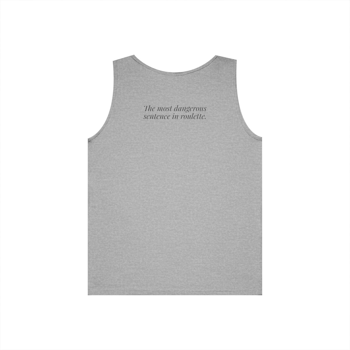 "One More Spin." — Roulette Tank Top