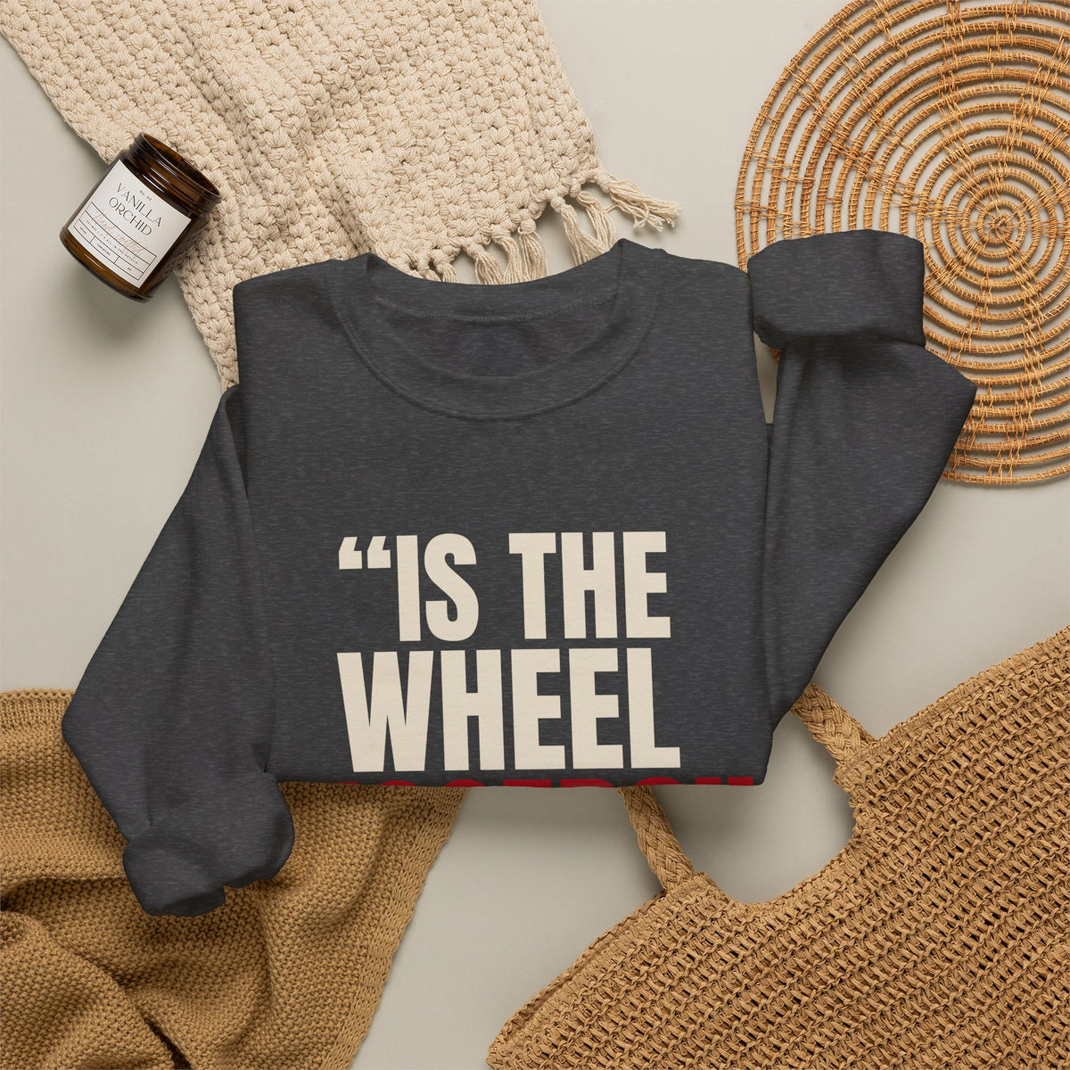 "Is the Wheel Rigged?" — Roulette Crewneck
