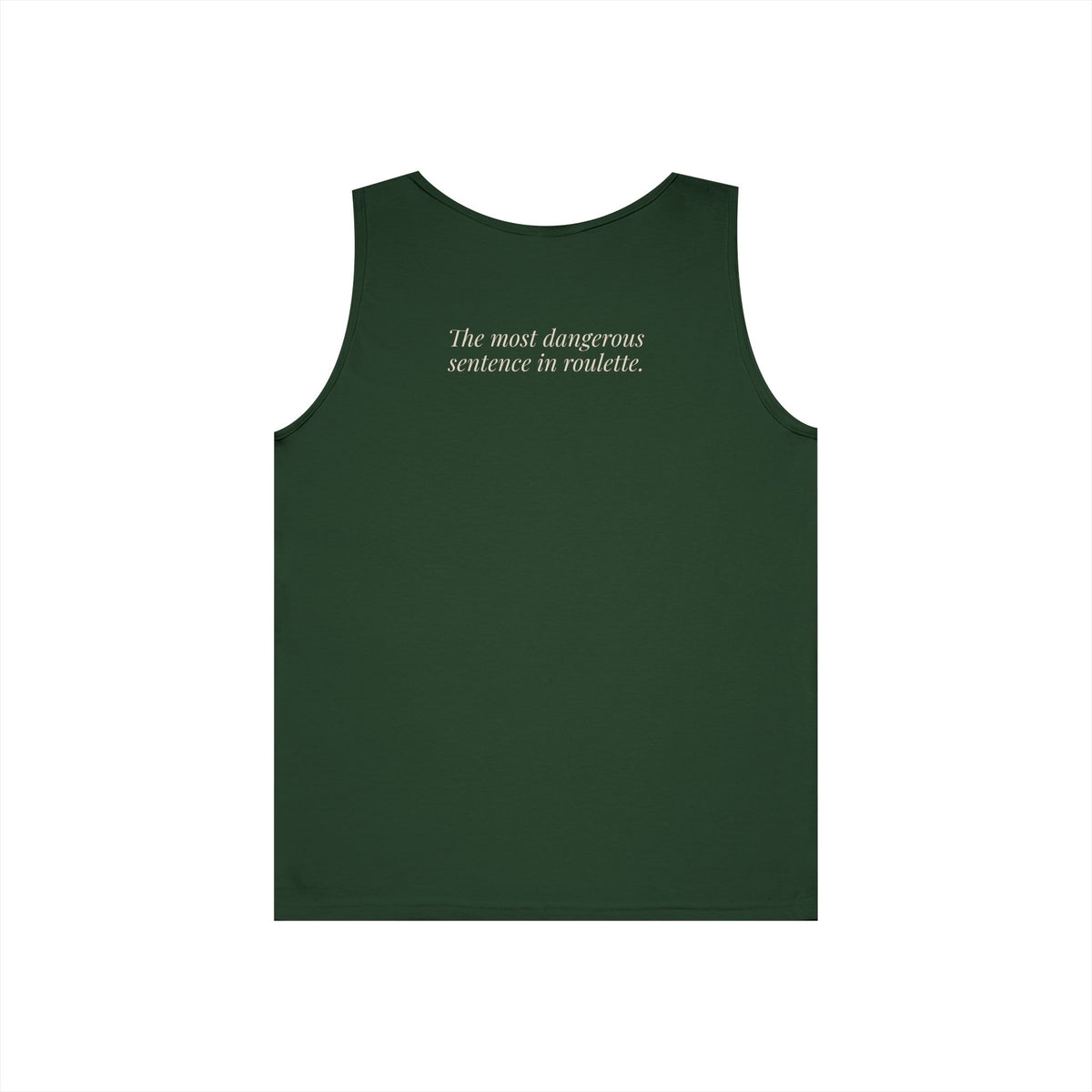 "One More Spin." — Roulette Tank Top