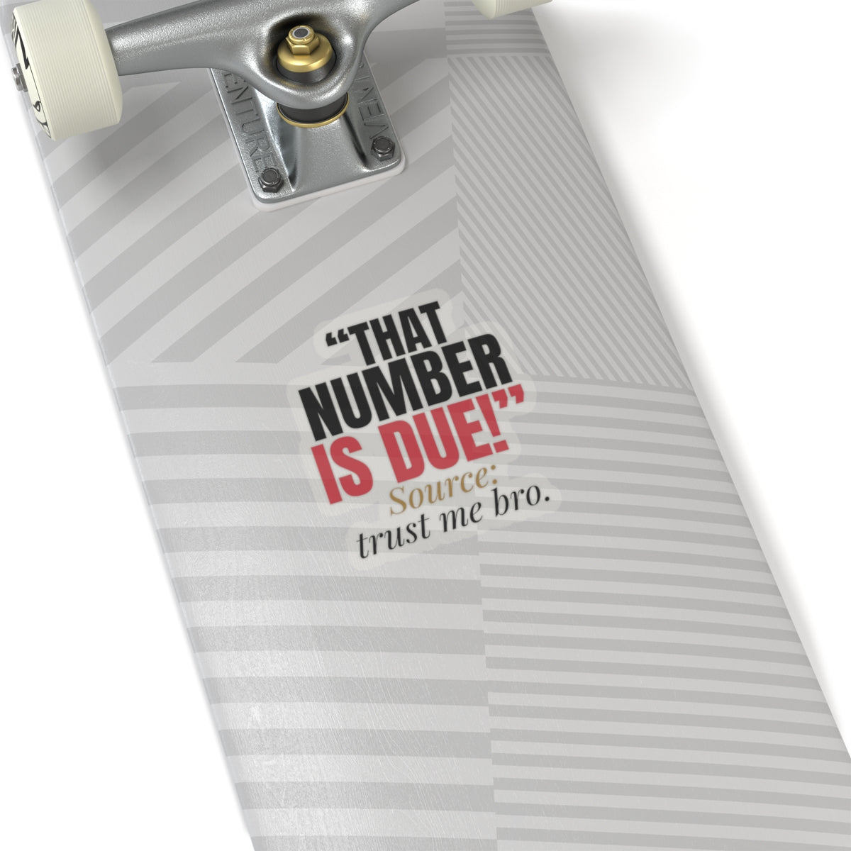 "That Number Is Due!" — Roulette Sticker