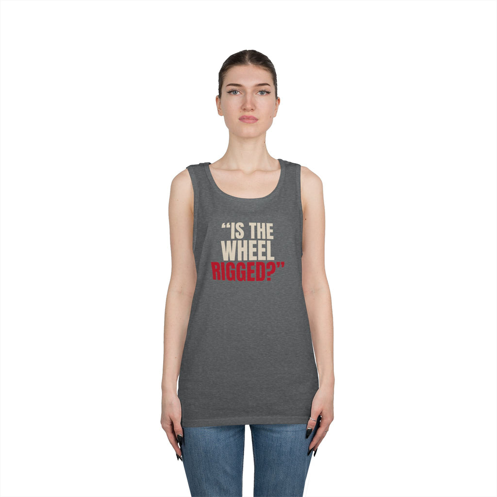 "Is the Wheel Rigged?" — Roulette Tank Top