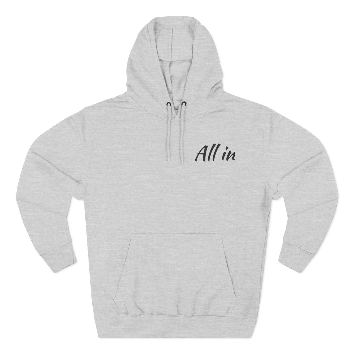 Three-Panel Fleece Hoodie "All in" poker joker