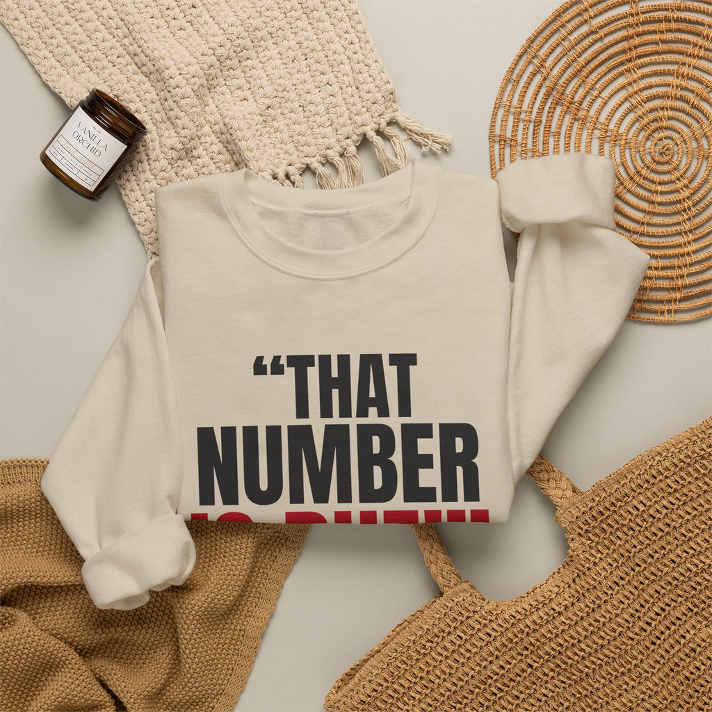"That Number Is Due!" — Roulette Crewneck