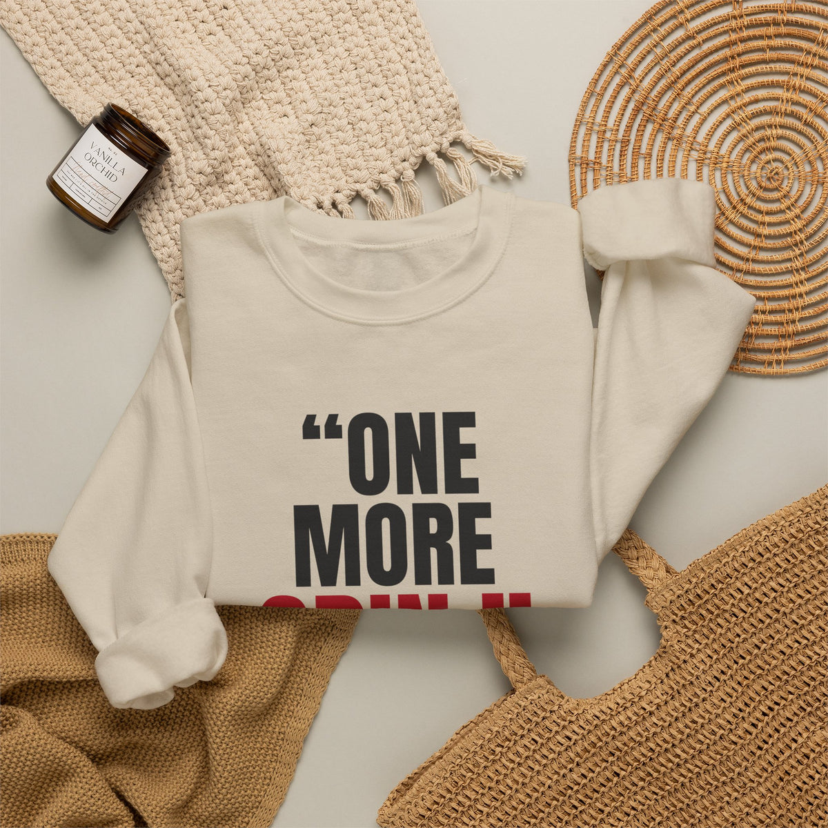 "One More Spin." — Roulette Crewneck