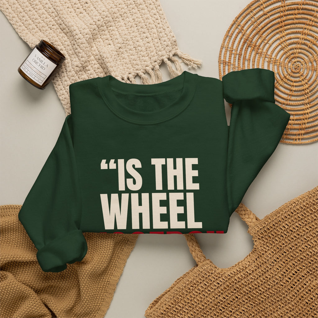"Is the Wheel Rigged?" — Roulette Crewneck
