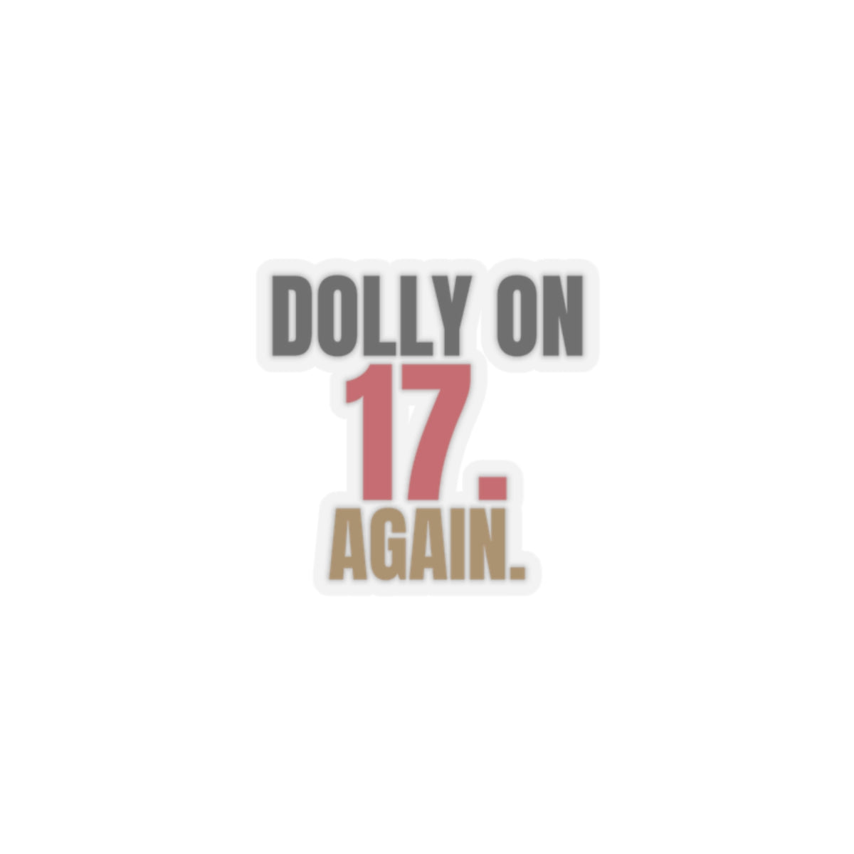 Dolly on 17. Again. — Roulette Sticker