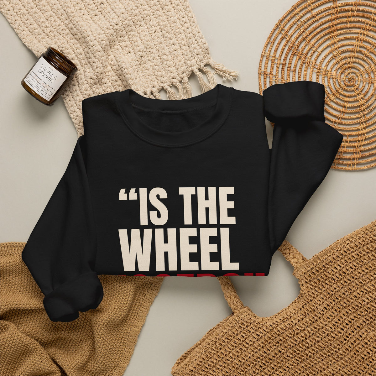 "Is the Wheel Rigged?" — Roulette Crewneck