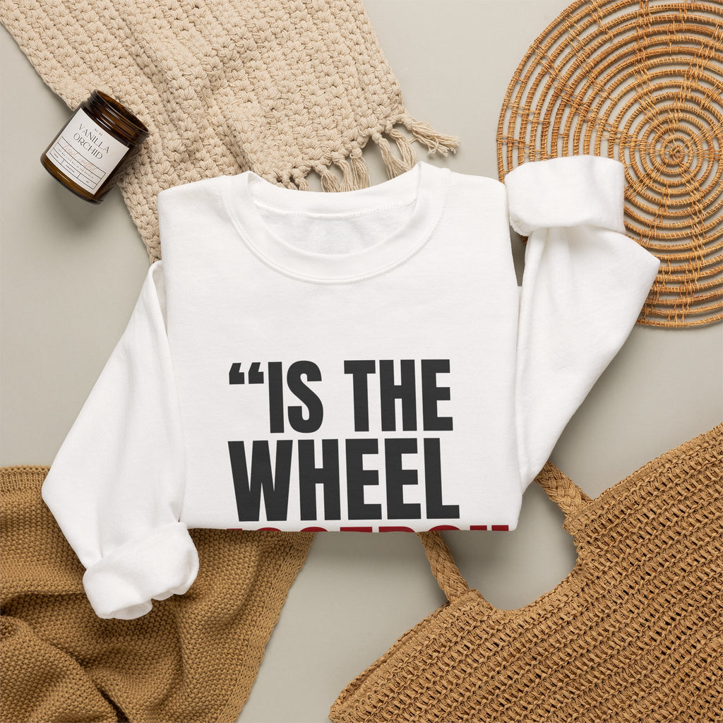 "Is the Wheel Rigged?" — Roulette Crewneck