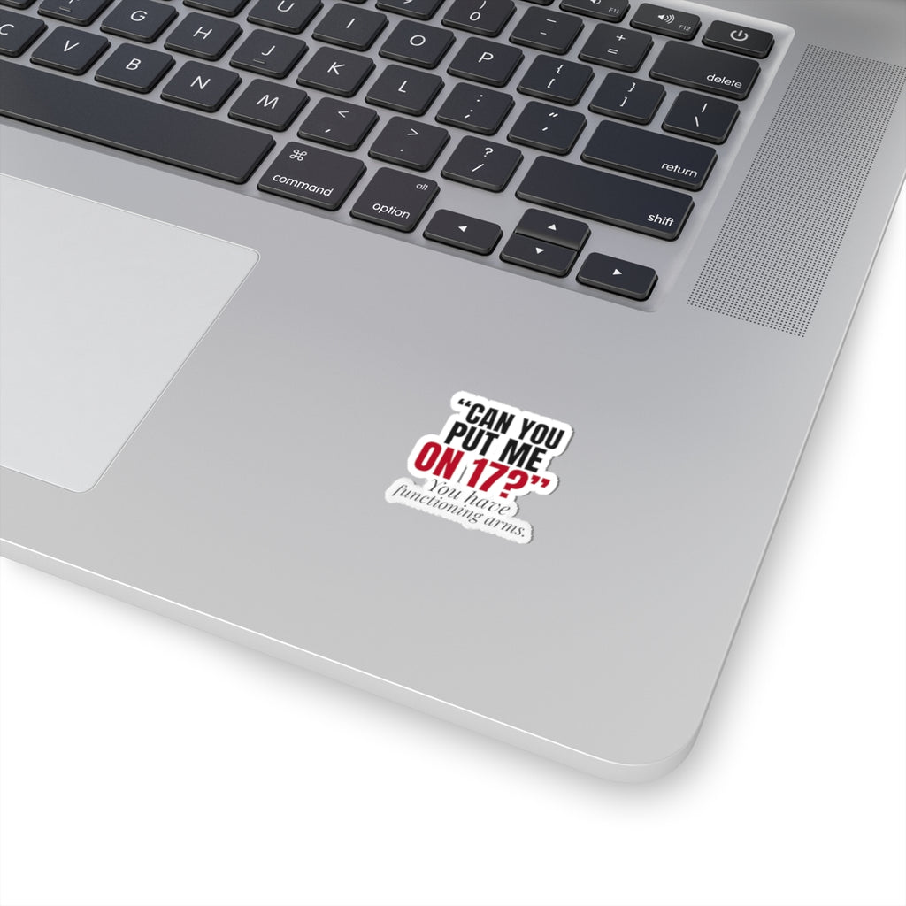 "Can You Put Me on 17?" — Roulette Sticker