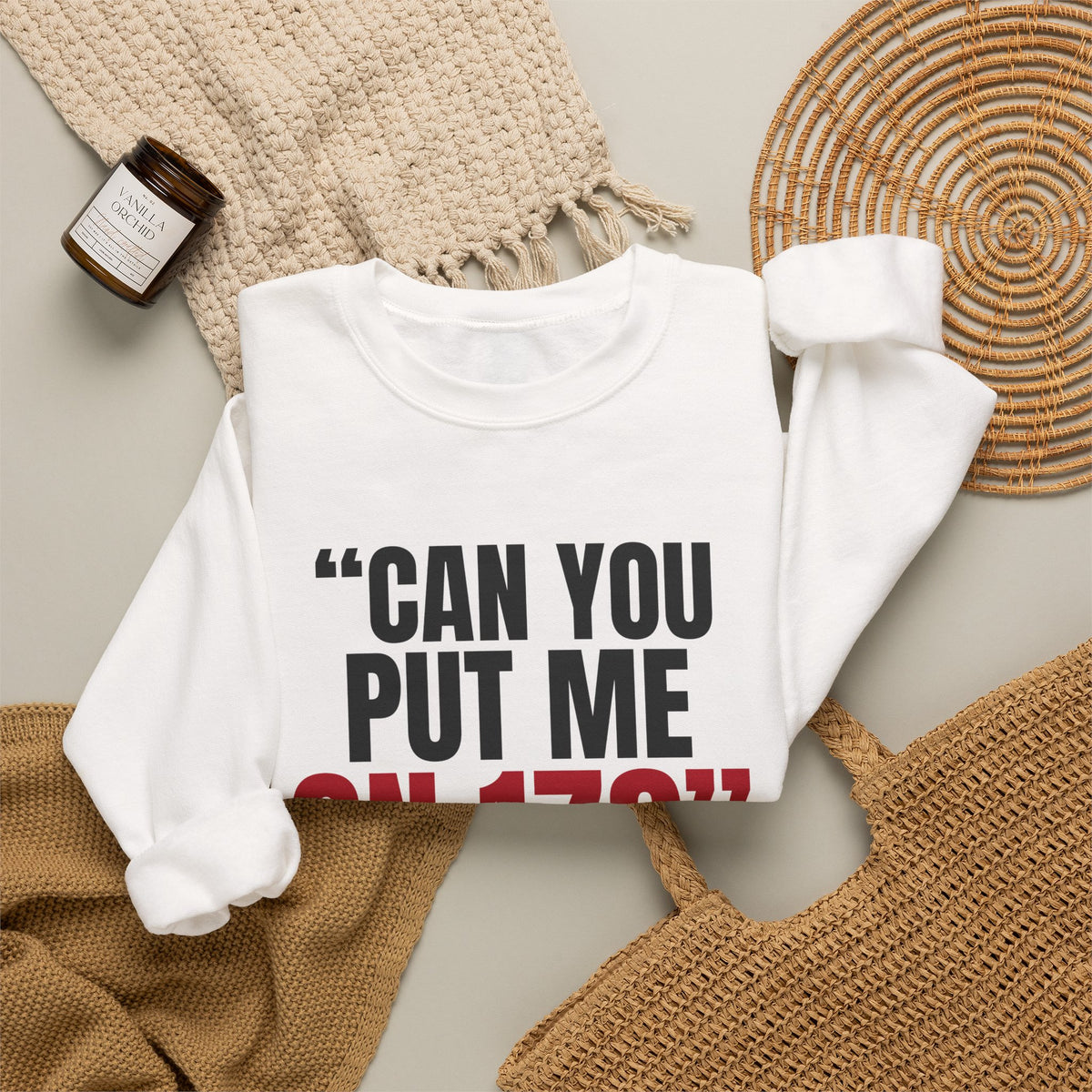 "Can You Put Me on 17?" — Roulette Crewneck