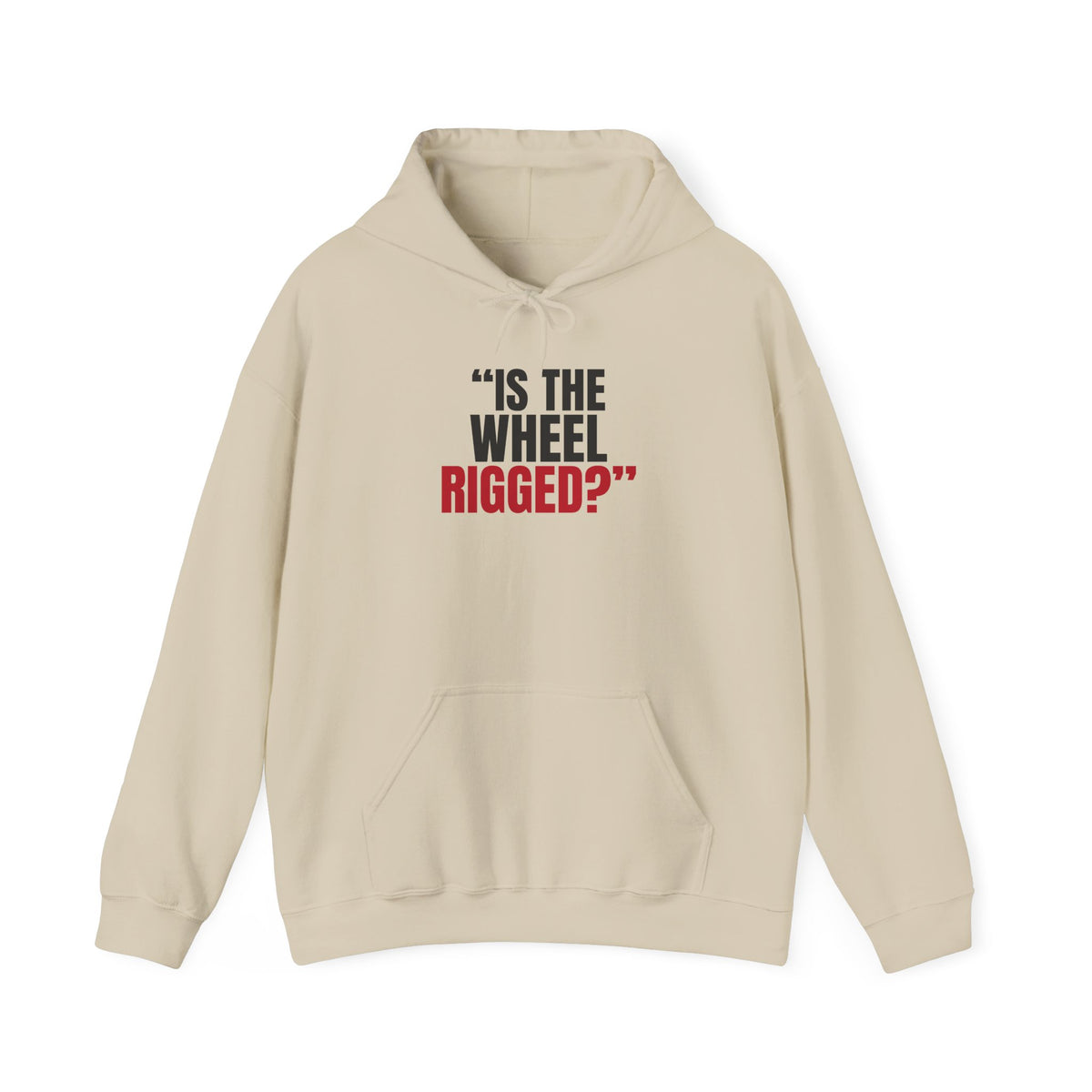 "Is the Wheel Rigged?" — Roulette Hoodie