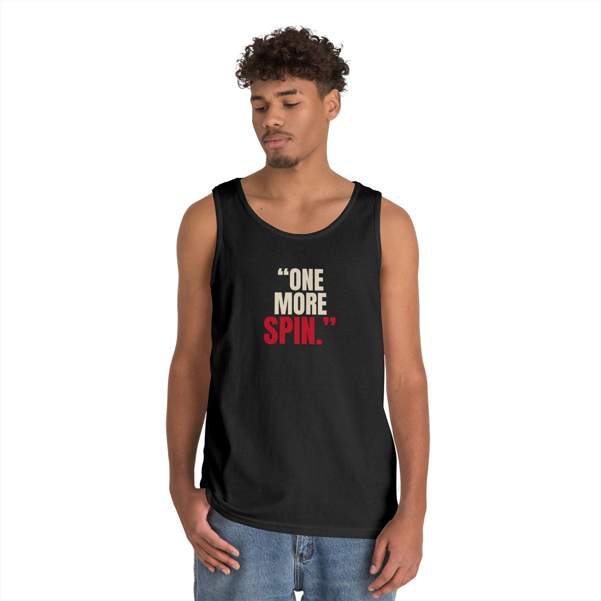 "One More Spin." — Roulette Tank Top