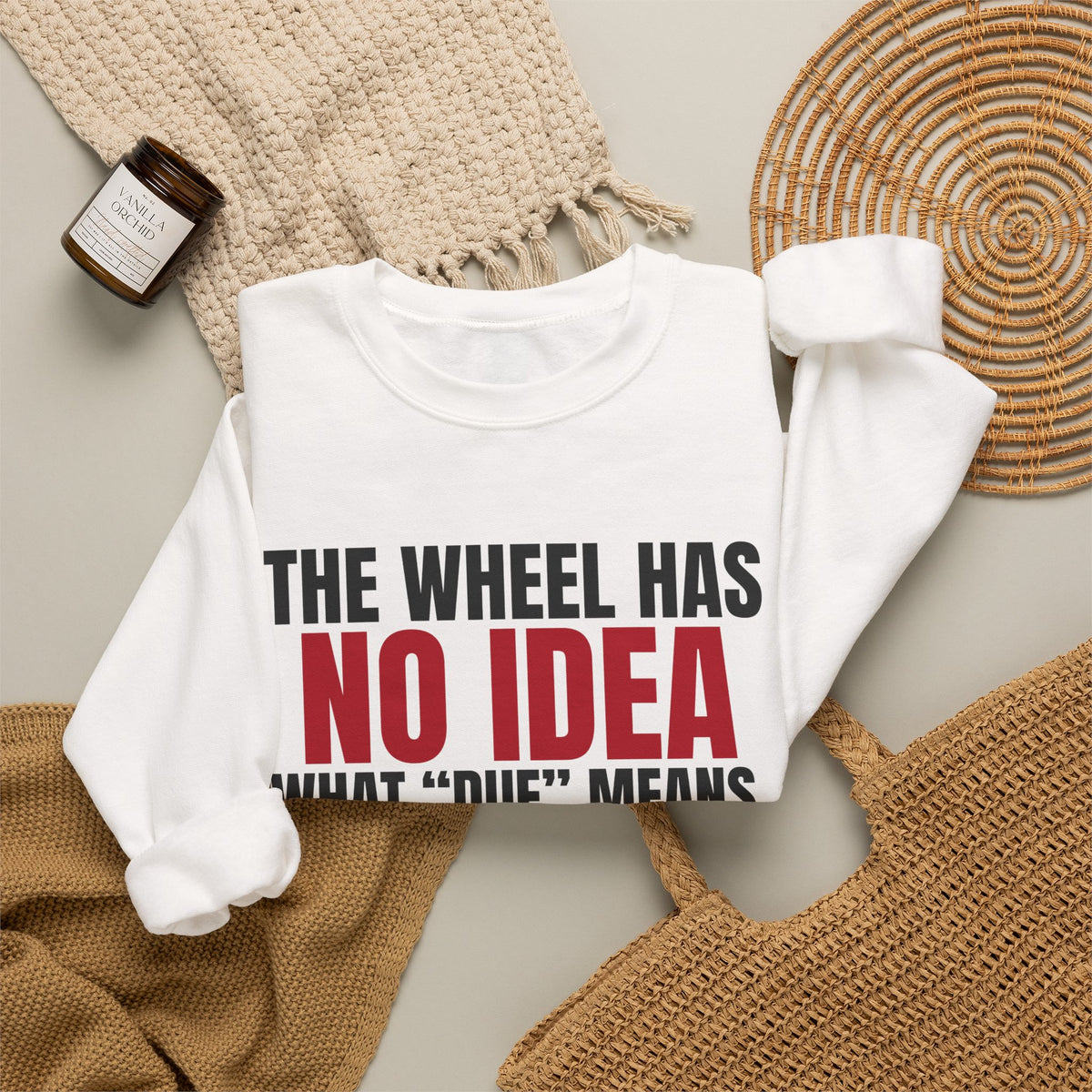 The Wheel Has No Idea What "Due" Means. — Roulette Crewneck