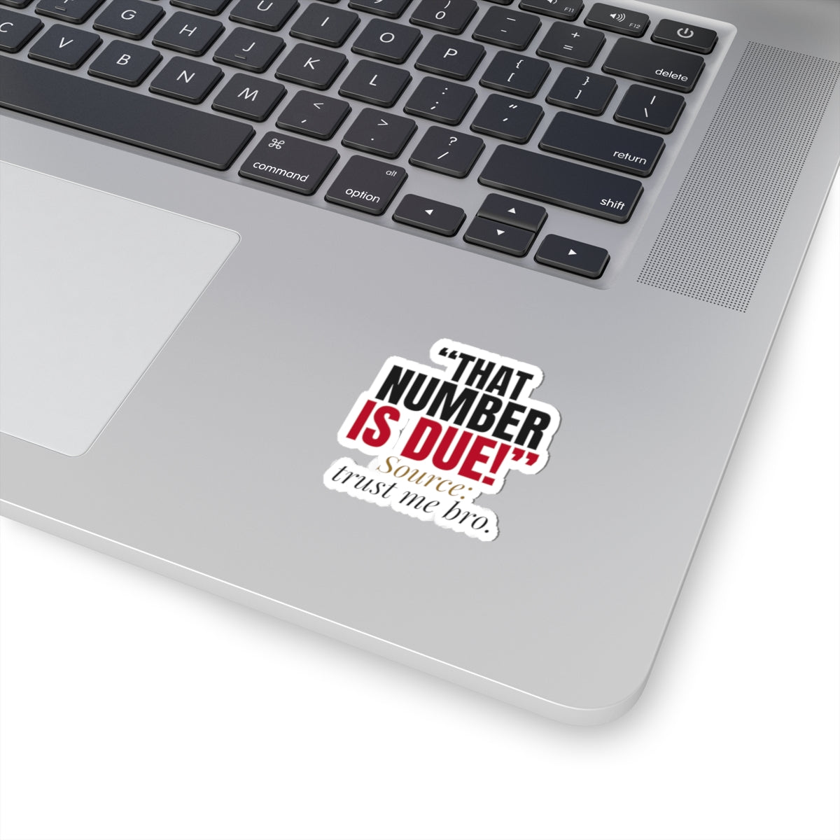"That Number Is Due!" — Roulette Sticker