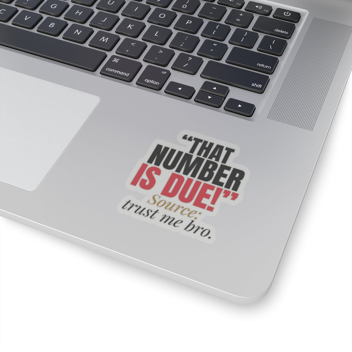 "That Number Is Due!" — Roulette Sticker