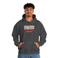 Another Winning Strategy From TikTok. — Roulette Hoodie (Dark Heather, worn, front)