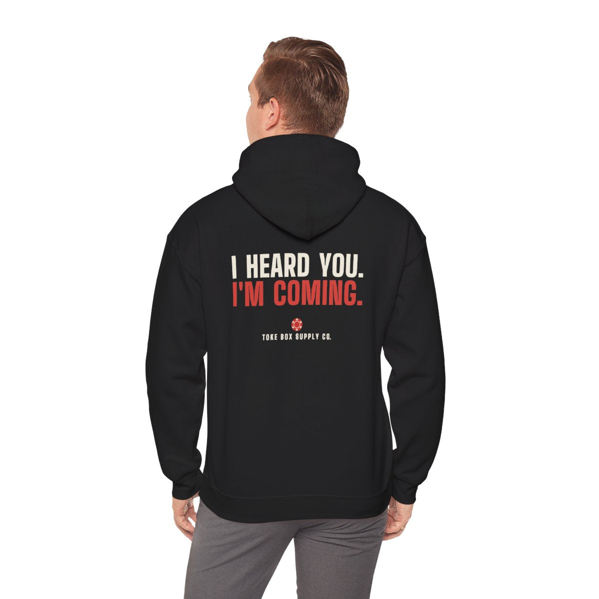 FLOOR! hoodie worn by a person, back