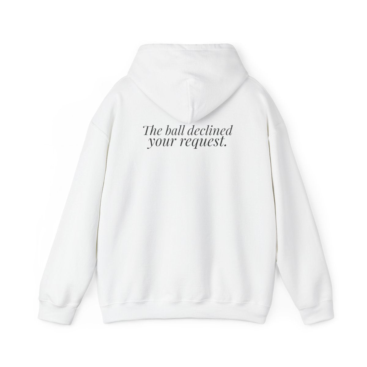 "It Was Supposed to Be Red!" — Roulette Hoodie (White, back)