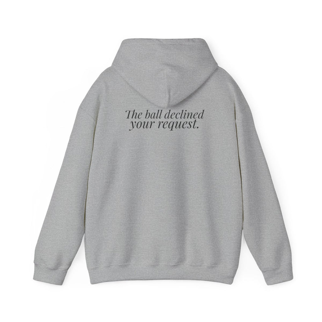 "It Was Supposed to Be Red!" — Roulette Hoodie (Sport Grey, back)