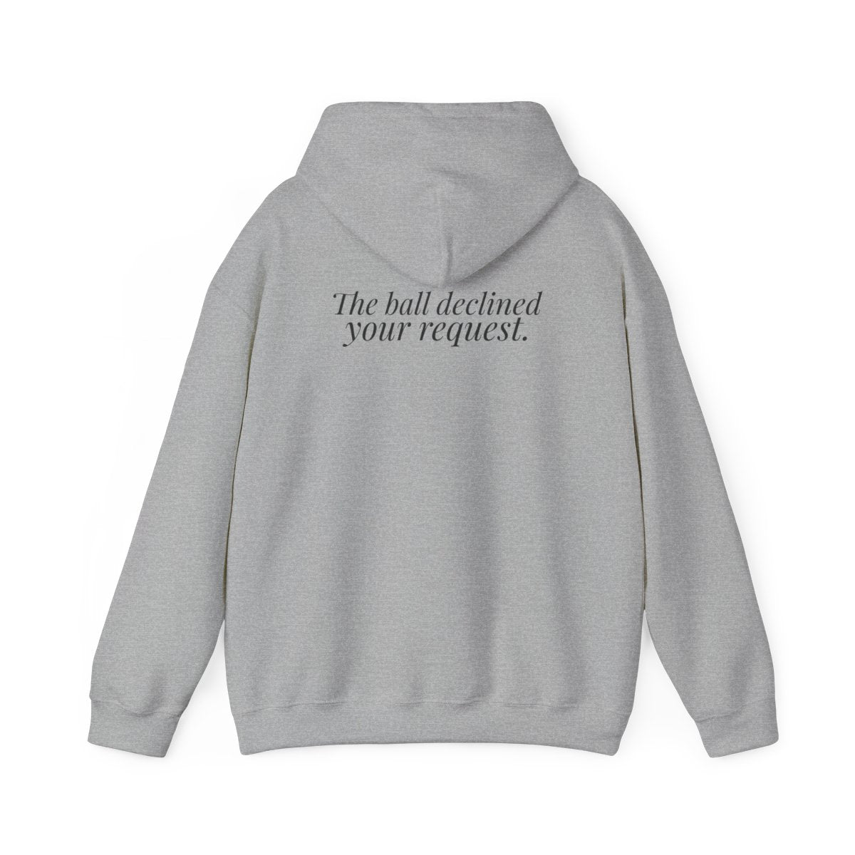 "It Was Supposed to Be Red!" — Roulette Hoodie (Sport Grey, back)