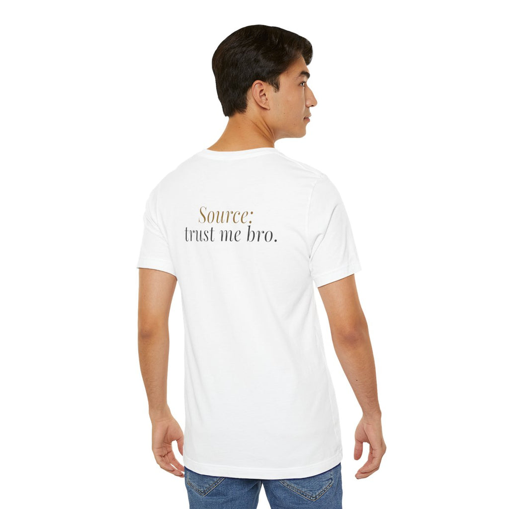 "That Number Is Due!" — Roulette Tee (White, worn, back)