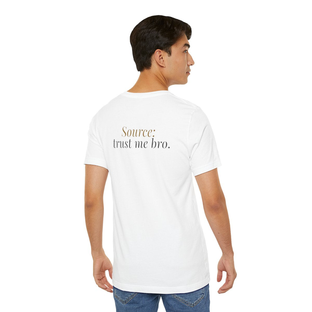 "That Number Is Due!" — Roulette Tee (White, worn, back)