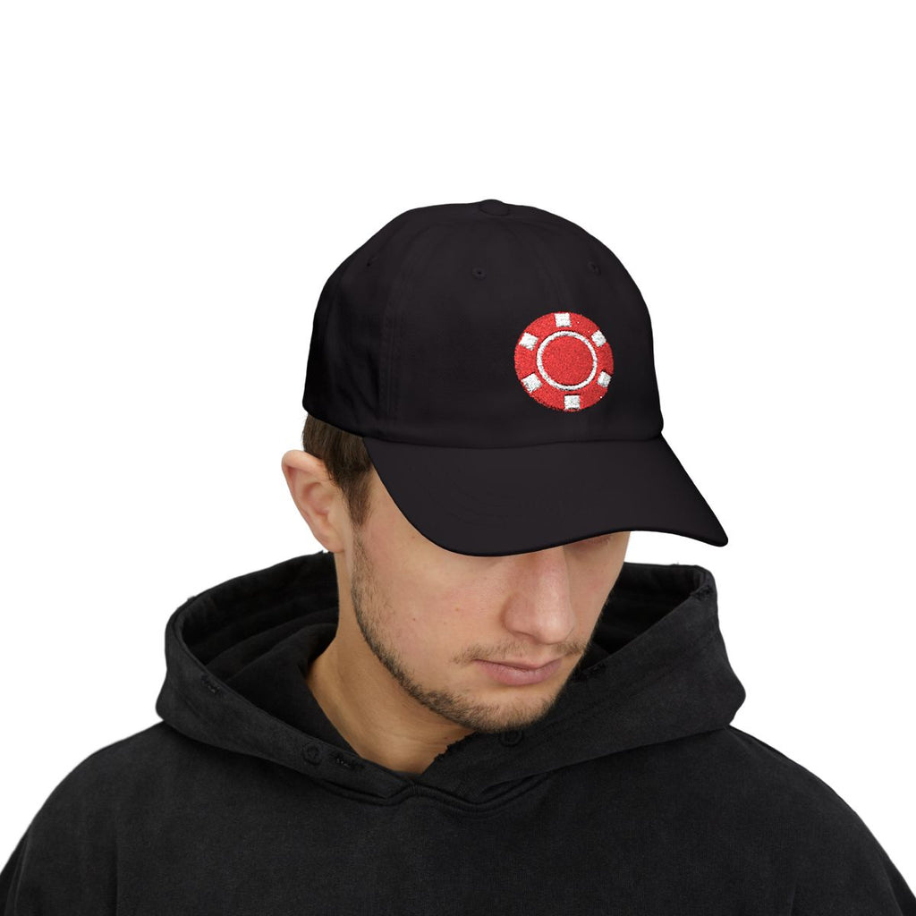 Toke Box chip cap worn by a person, alternate
